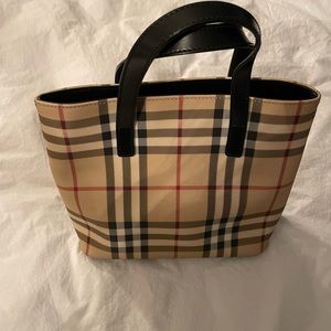 Authentic Burberry mini tote and wallet